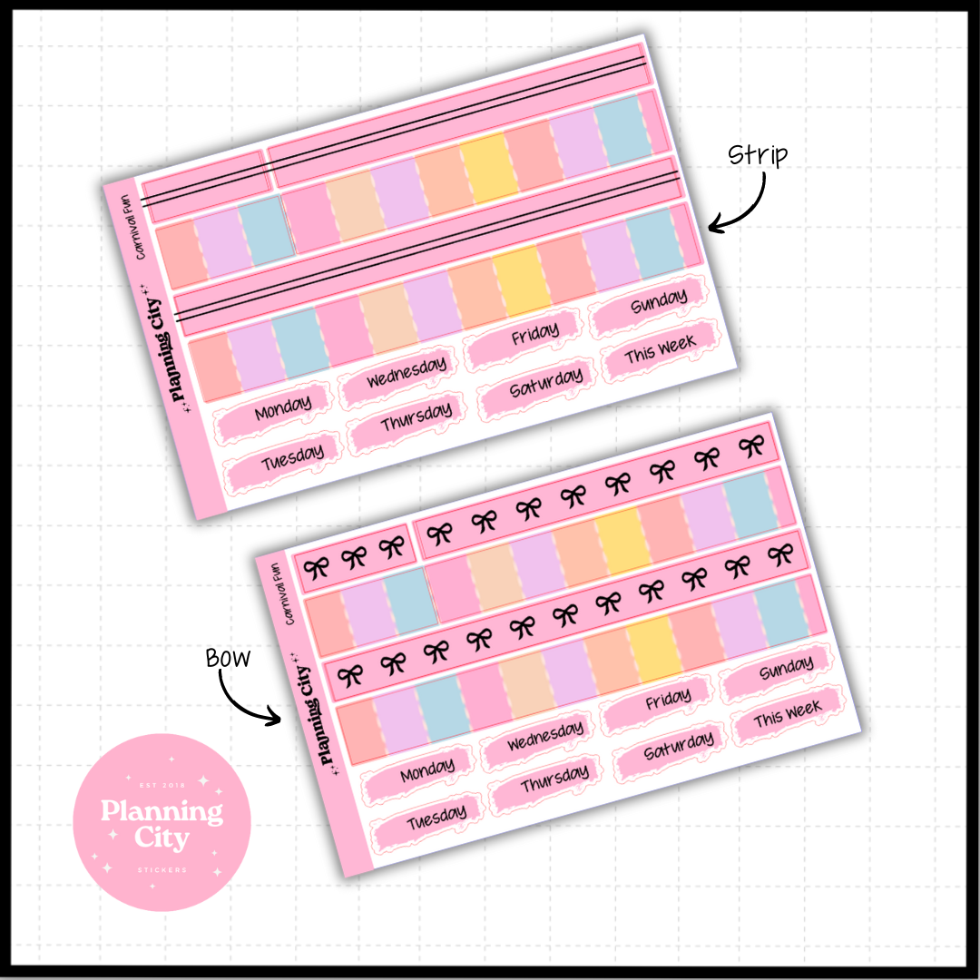 Carnival Fun Foiled Washi & Date Covers Add on