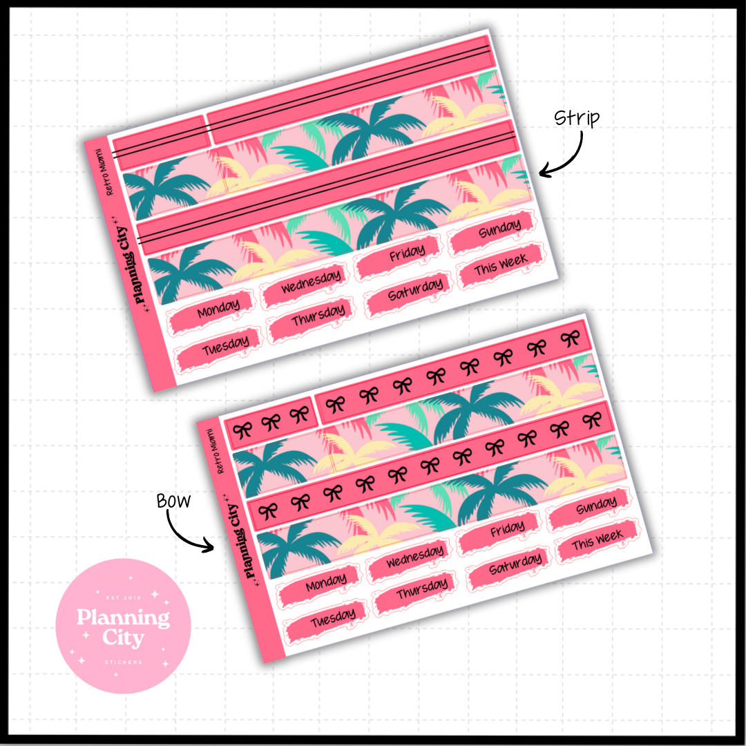 Retro Miami Foiled Washi & Date Covers Add on