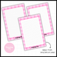 Pink Plaid Notepad