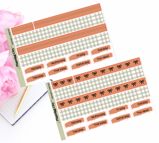 Farmer's Market  Foiled Washi & Date Covers Add on