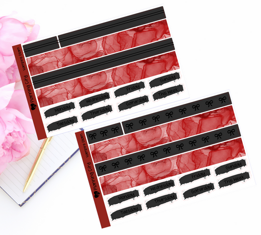 Vampire Glam Foiled Washi & Date Covers Add on