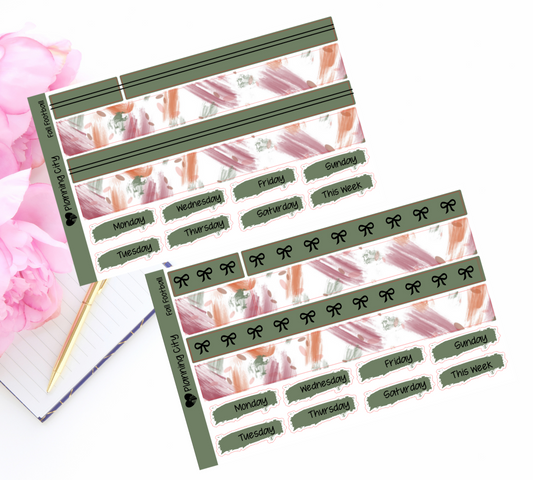 Fall Football Foiled Washi & Date Covers Add on