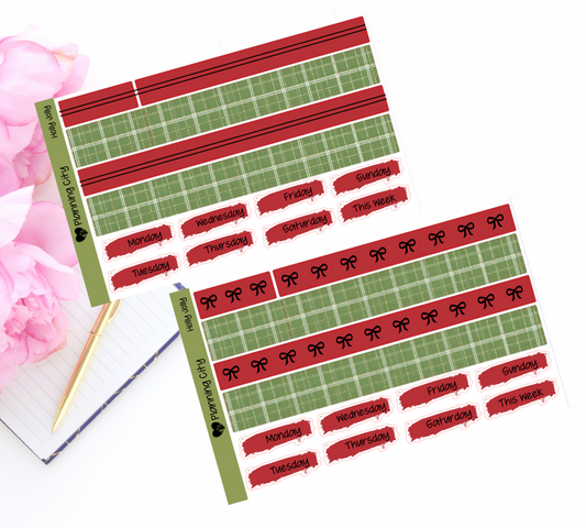 Holly Jolly Foiled Washi & Date Covers Add on