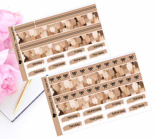 The Nude Edit Foiled Washi & Date Covers Add on