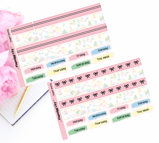 Sugar Bunny Foiled Washi & Date Covers Add on