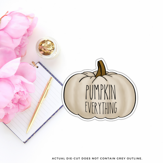 Pumpkin Everything II Vinyl Die Cut Sticker