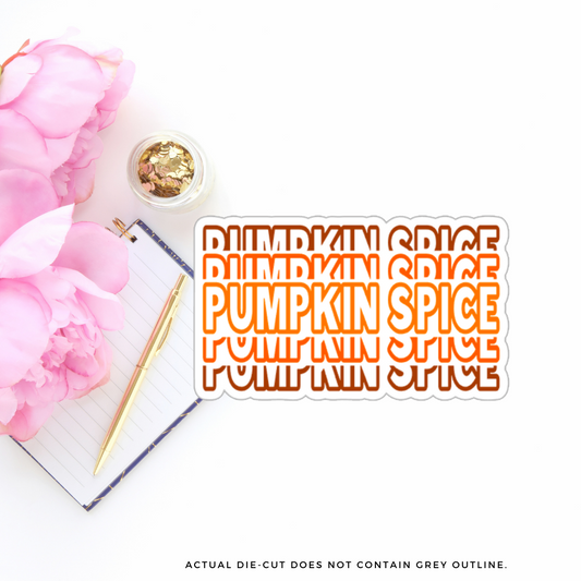 Pumpkin Spice II Vinyl Die Cut Sticker