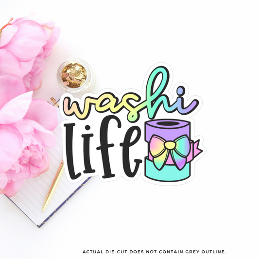 Washi Life II Vinyl Die Cut Sticker