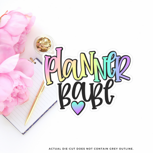 Planner Babe II Vinyl Die Cut Sticker