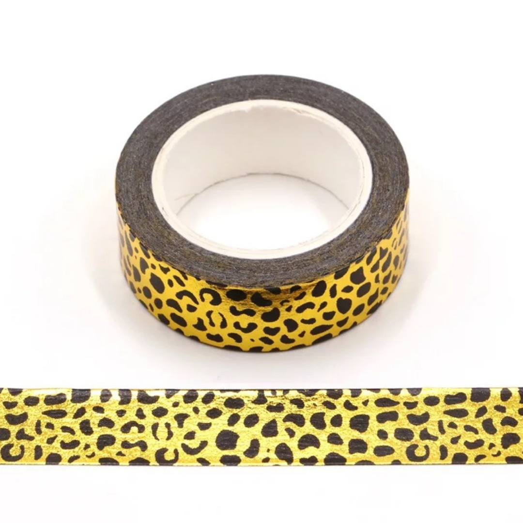 Gold Foiled Leopard Washi Tape