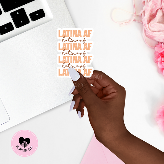 Latina AF II Vinyl Die Cut Sticker