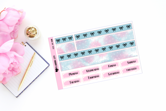 Feel The Rain Bow Foiled Washi & Date Covers Add on