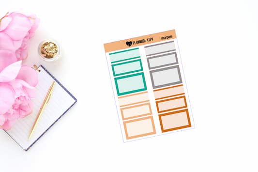 Mukbang Functional Boxes Add on Planner Stickers