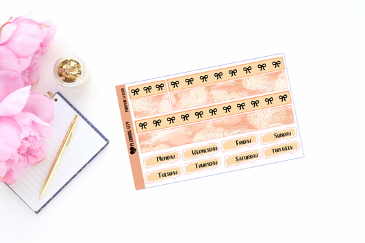 Pumpkin Season Bow Foiled Washi & Date Covers Add on