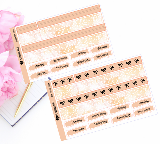 Summer Glow Foiled Washi & Date Covers Add on